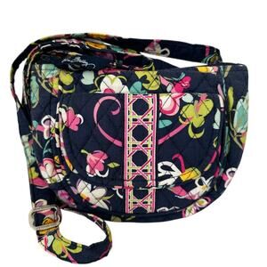 Vera Bradley Ribbons Lizzy Organizational Lightweight Crossbody Adjustable Bag